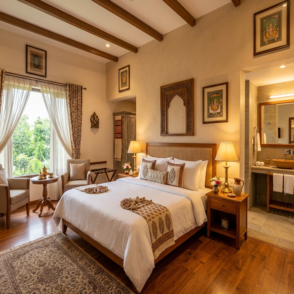 Double occupancy AC room for 2 persons at Shri Mahakaleshwar Bhakta Niwas