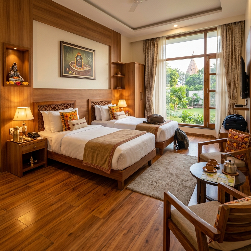 Family AC room for 4 persons at Shri Mahakaleshwar Bhakta Niwas